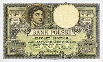 500 złotych 1919 /emitowany w 1924/