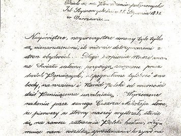 Detronizacja cara Mikołaja I jako króla polskiego