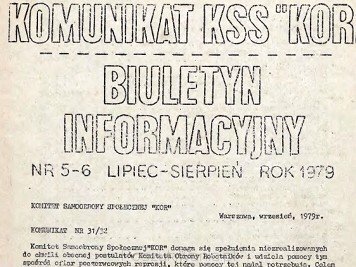 Powstanie Komitetu Obrony Robotników (KOR)