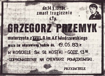 Pogrzeb Grzegorza Przemyka