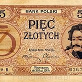 5 złotych 1919 /emitowany w 1924/